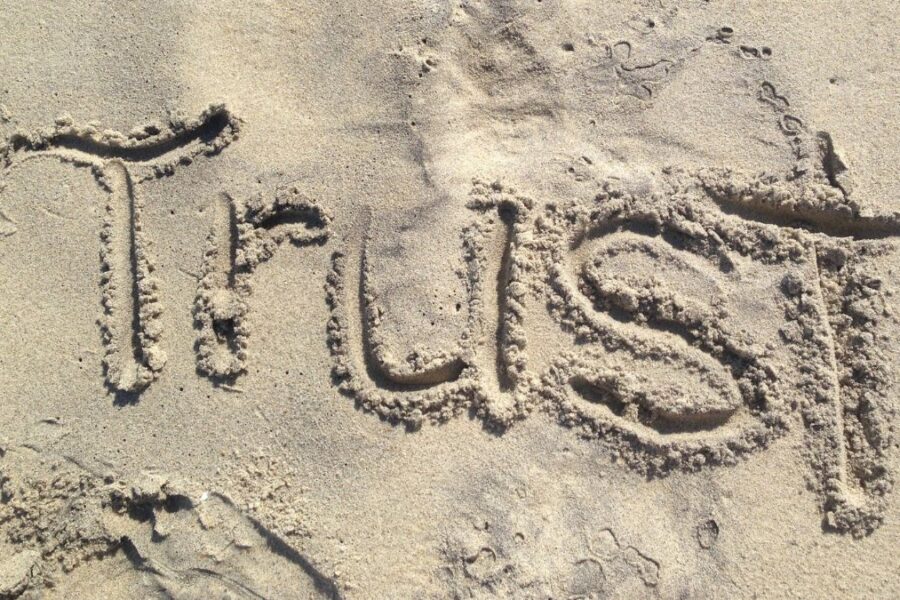 Customer Trust in AI: Written in the Sand